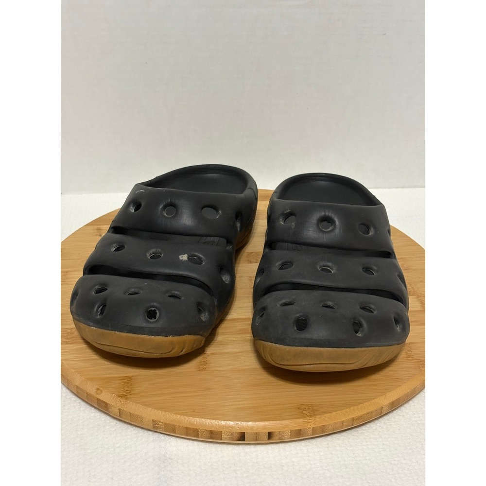 Keen Yogui Arts Mens Black Gum Sole Injection Clogs Slides Sandals Size 13